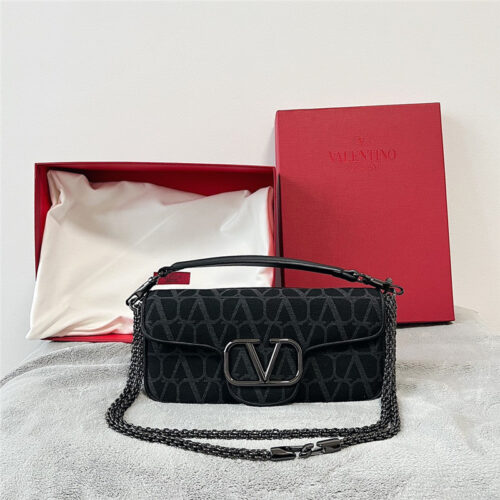 High Quality Luxury Valentino V Logo Mini Locò Bag In Calfskin