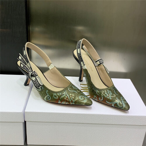 High Quality Luxury Dior High Heel Bowknot Color Matching Womens Shoes – Style 46214 alternate view