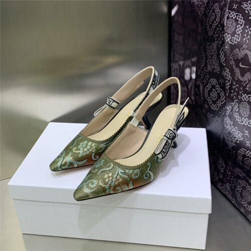 High Quality Luxury Dior High Heel Bowknot Color Matching Womens Shoes – Style 46214