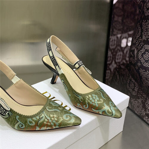 High Quality Luxury Dior High Heel Bowknot Color Matching Womens Shoes – Style 46214 product detail