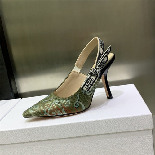 High Quality Luxury Dior High Heel Bowknot Color Matching Womens Shoes – Style 46214 product detail