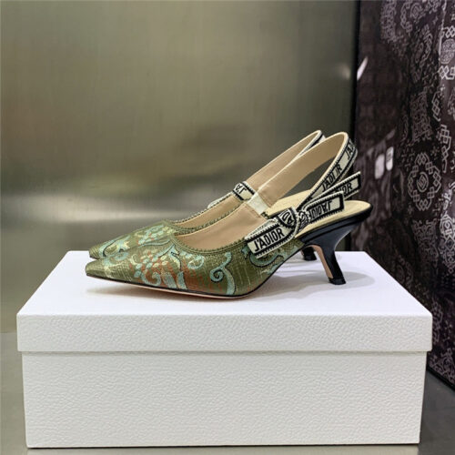 High Quality Luxury Dior High Heel Bowknot Color Matching Womens Shoes – Style 46214 product detail