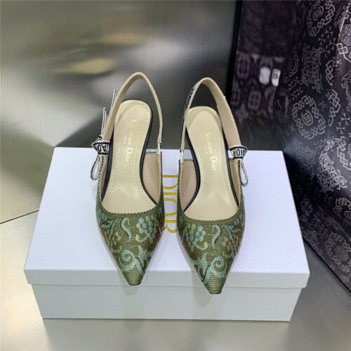 High Quality Luxury Dior High Heel Bowknot Color Matching Womens Shoes – Style 46214 product detail