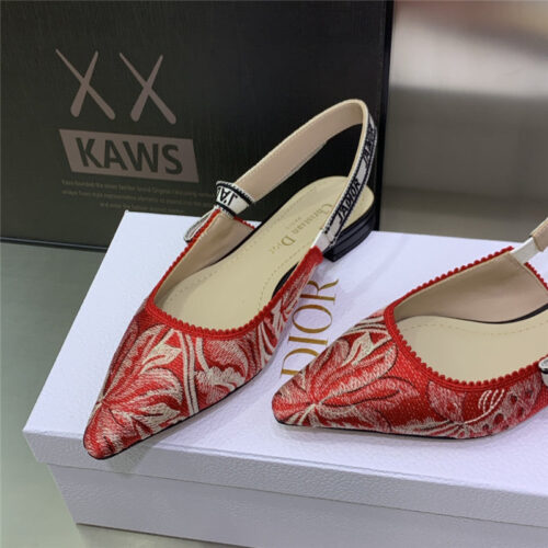 High Quality Luxury Dior Bowknot Color Matching Womens Shoes – Style 51430 product detail