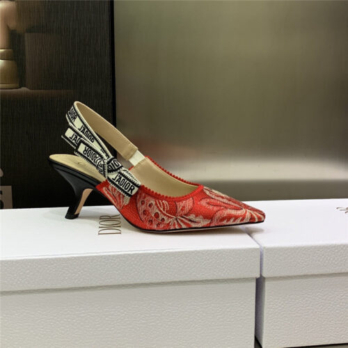 High Quality Luxury Dior High Heel Bowknot Color Matching Womens Shoes – Style 84070 product detail