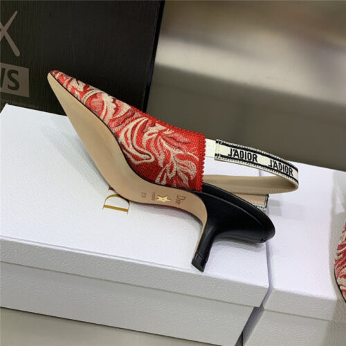 High Quality Luxury Dior High Heel Bowknot Color Matching Womens Shoes – Style 84070 product detail
