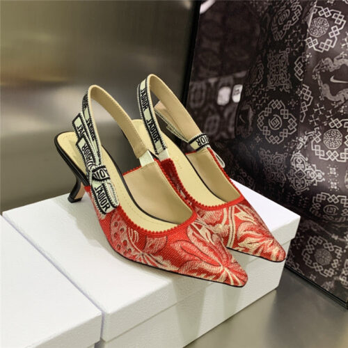 High Quality Luxury Dior High Heel Bowknot Color Matching Womens Shoes – Style 84070 alternate view