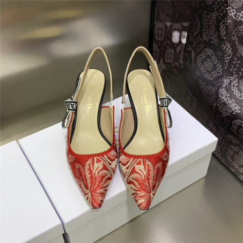 High Quality Luxury Dior High Heel Bowknot Color Matching Womens Shoes – Style 84070 product detail