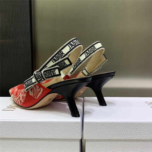 High Quality Luxury Dior High Heel Bowknot Color Matching Womens Shoes – Style 84070 product detail