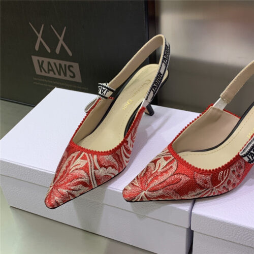 High Quality Luxury Dior High Heel Bowknot Color Matching Womens Shoes – Style 84070 product detail