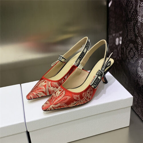 High Quality Luxury Dior High Heel Bowknot Color Matching Womens Shoes – Style 84070