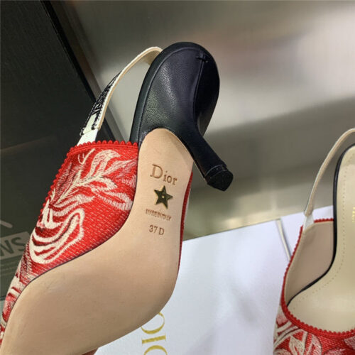 High Quality Luxury Dior High Heel Bowknot Color Matching Womens Shoes – Style 20230 product detail