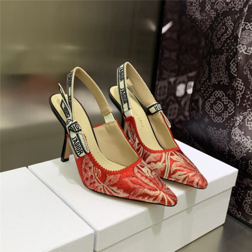 High Quality Luxury Dior High Heel Bowknot Color Matching Womens Shoes – Style 20230 alternate view