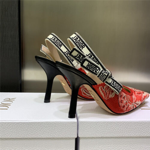 High Quality Luxury Dior High Heel Bowknot Color Matching Womens Shoes – Style 20230 product detail