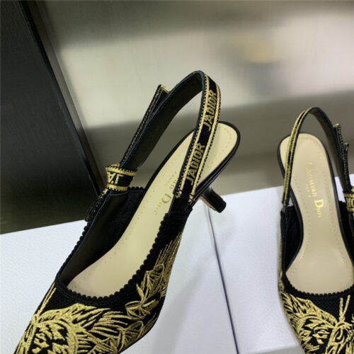 High Quality Luxury Dior High Heel Bowknot Color Matching Womens Shoes – Style 47366 product detail