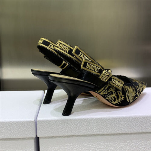 High Quality Luxury Dior High Heel Bowknot Color Matching Womens Shoes – Style 47366 product detail