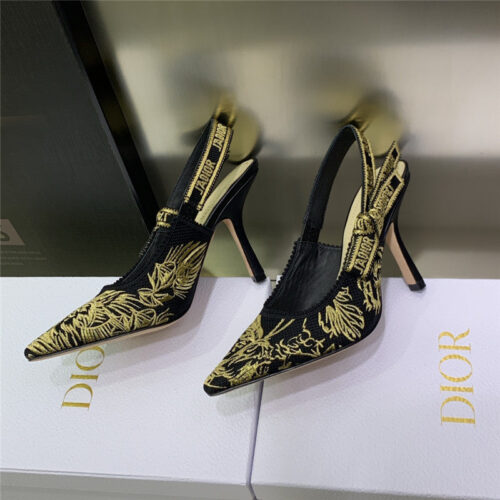 High Quality Luxury Dior High Heel Bowknot Color Matching Womens Shoes – Style 59782 product detail