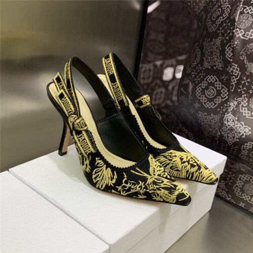 High Quality Luxury Dior High Heel Bowknot Color Matching Womens Shoes – Style 59782 alternate view