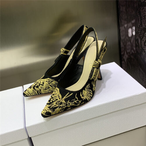High Quality Luxury Dior High Heel Bowknot Color Matching Womens Shoes – Style 59782