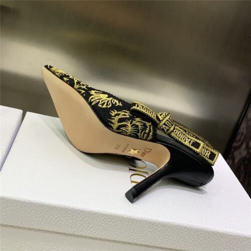 High Quality Luxury Dior High Heel Bowknot Color Matching Womens Shoes – Style 59782 product detail