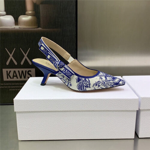 High Quality Luxury Dior High Heel Bowknot Color Matching Womens Shoes product detail