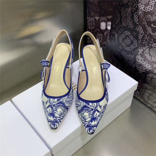 High Quality Luxury Dior High Heel Bowknot Color Matching Womens Shoes product detail