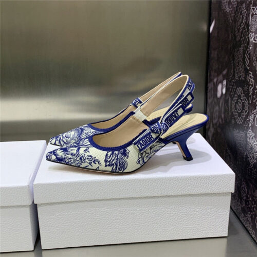 High Quality Luxury Dior High Heel Bowknot Color Matching Womens Shoes product detail