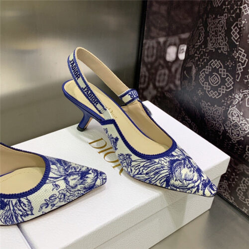 High Quality Luxury Dior High Heel Bowknot Color Matching Womens Shoes product detail