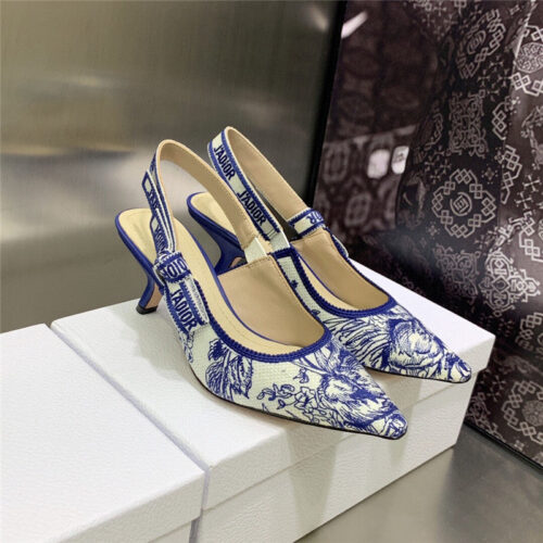 High Quality Luxury Dior High Heel Bowknot Color Matching Womens Shoes alternate view