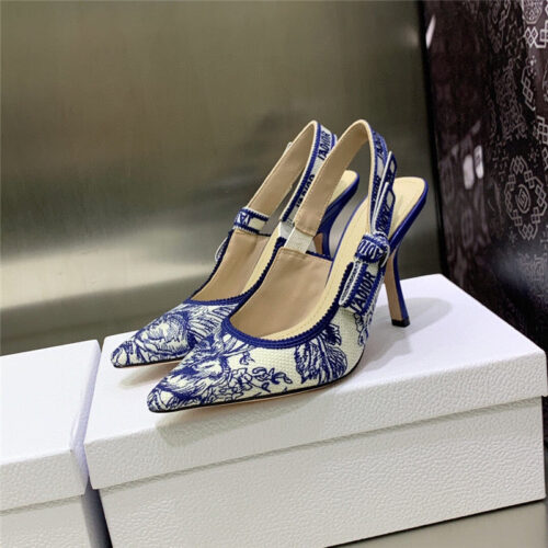 High Quality Luxury Dior High Heel Bowknot Color Matching Womens Shoes – Style 40582