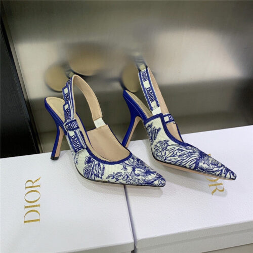 High Quality Luxury Dior High Heel Bowknot Color Matching Womens Shoes – Style 40582 alternate view