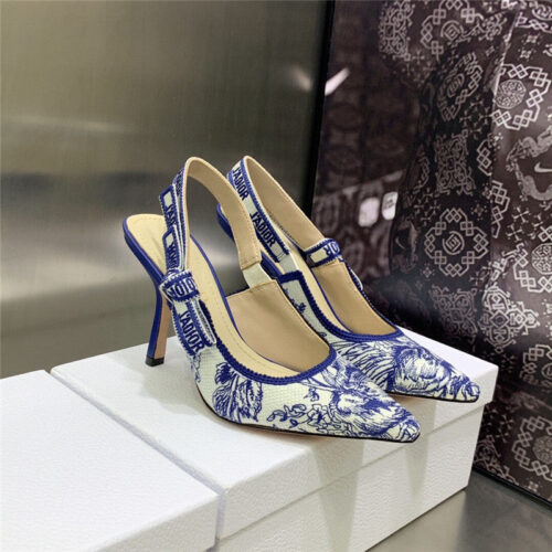 High Quality Luxury Dior High Heel Bowknot Color Matching Womens Shoes – Style 40582 product detail
