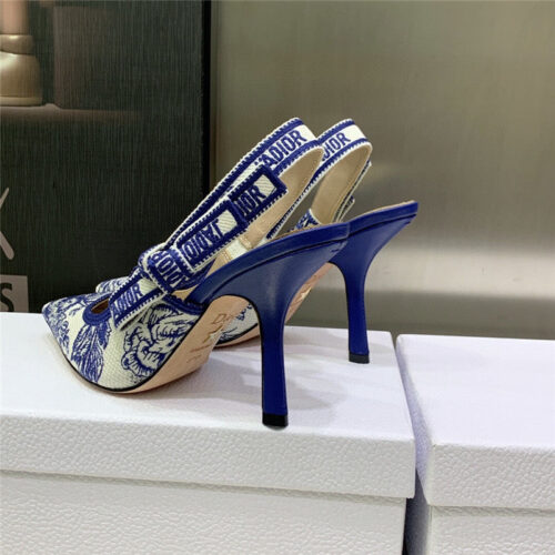 High Quality Luxury Dior High Heel Bowknot Color Matching Womens Shoes – Style 40582 product detail