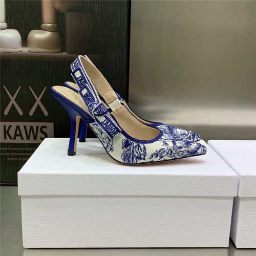 High Quality Luxury Dior High Heel Bowknot Color Matching Womens Shoes – Style 40582 product detail