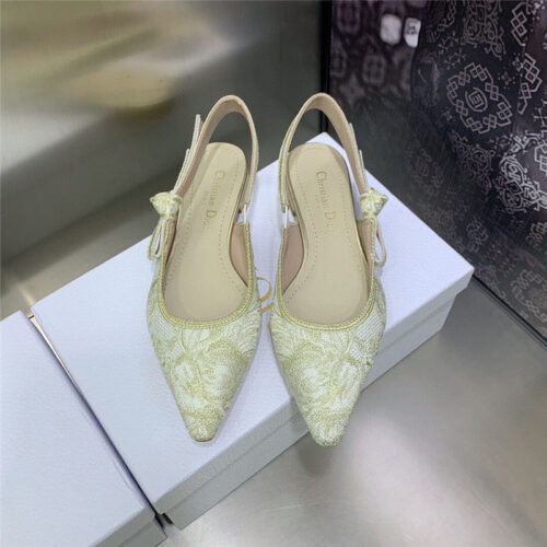 High Quality Luxury Dior Bowknot Color Matching Womens Shoes product detail