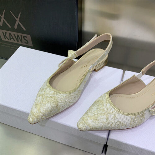 High Quality Luxury Dior Bowknot Color Matching Womens Shoes product detail