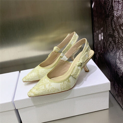 High Quality Luxury Dior High Heel Bowknot Color Matching Womens Shoes – Style 26470