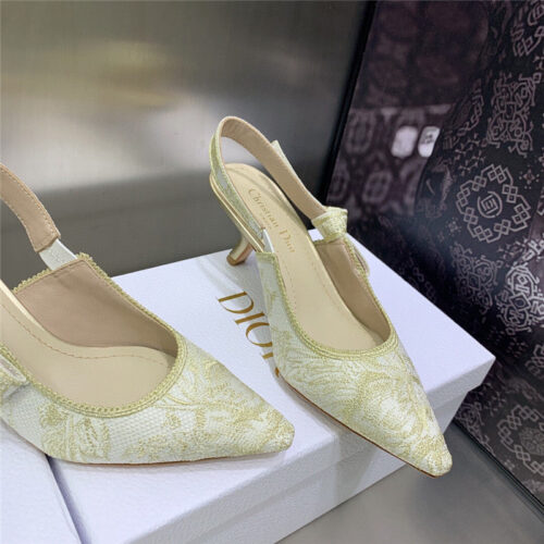 High Quality Luxury Dior High Heel Bowknot Color Matching Womens Shoes – Style 26470 product detail
