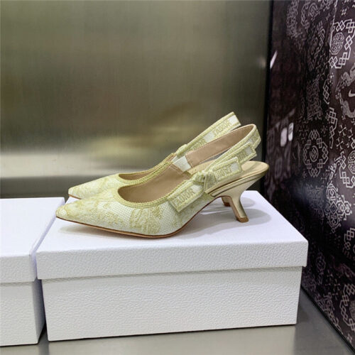 High Quality Luxury Dior High Heel Bowknot Color Matching Womens Shoes – Style 26470 alternate view