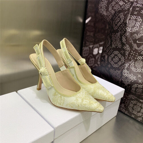 High Quality Luxury Dior High Heel Bowknot Color Matching Womens Shoes – Style 21382 alternate view