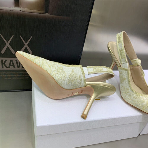 High Quality Luxury Dior High Heel Bowknot Color Matching Womens Shoes – Style 21382 product detail