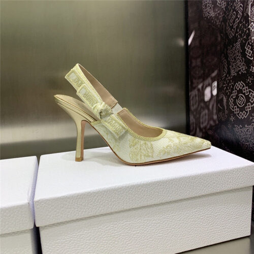 High Quality Luxury Dior High Heel Bowknot Color Matching Womens Shoes – Style 21382 product detail