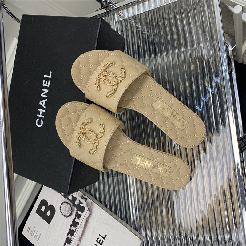High Quality Luxury Chanel All Match Sandals Slippers