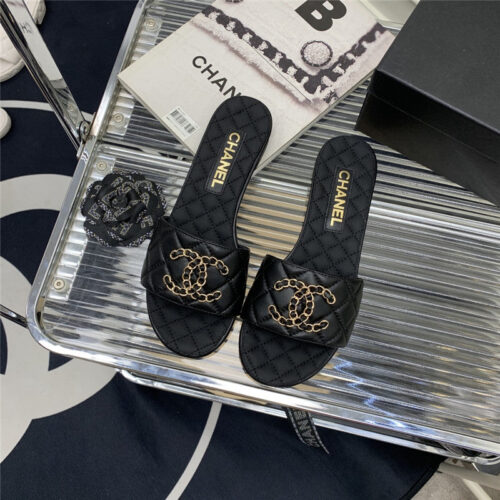 High Quality Luxury Chanel All Match Sandals Slippers – Style 75206 product detail