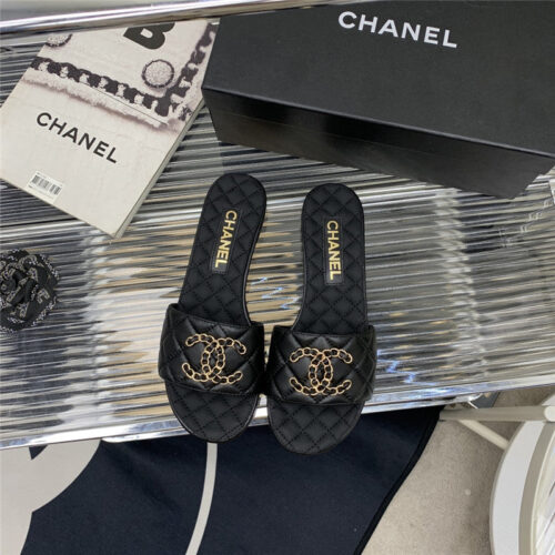 High Quality Luxury Chanel All Match Sandals Slippers – Style 75206 product detail