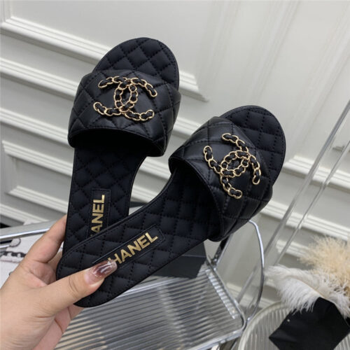 High Quality Luxury Chanel All Match Sandals Slippers – Style 75206 product detail