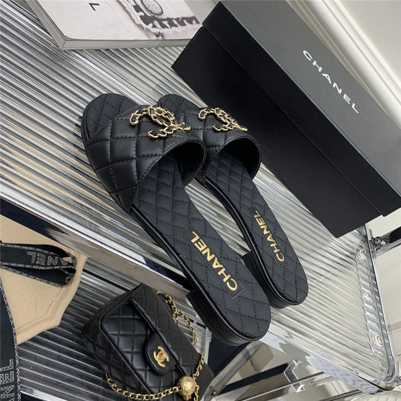 High Quality Luxury Chanel All Match Sandals Slippers – Style 75206 product detail