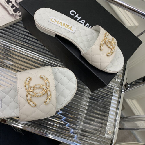 High Quality Luxury Chanel All Match Sandals Slippers – Style 37350 product detail