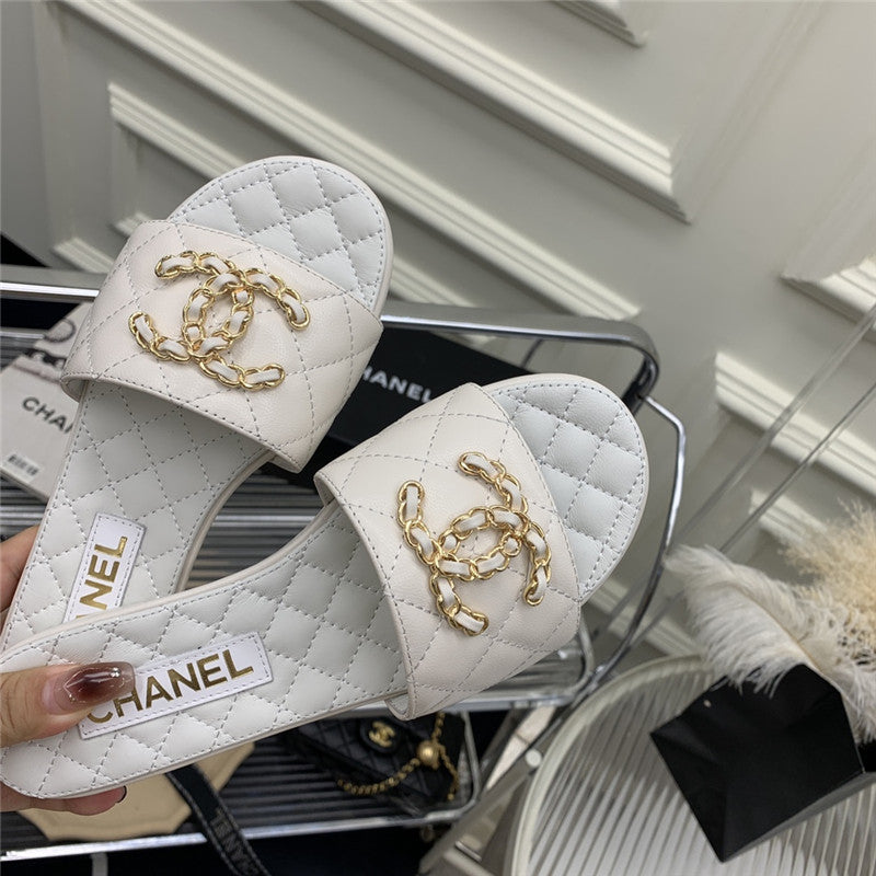 High Quality Luxury Chanel All Match Sandals Slippers – Style 37350 product detail