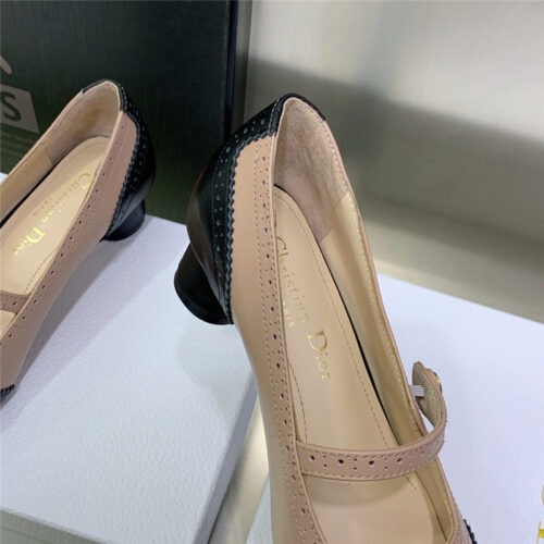 High Quality Luxury Dior Cd Letter Logo Chunky Heel Shoes product detail